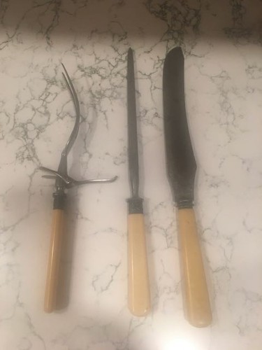 Vintage piece carving set - piece,