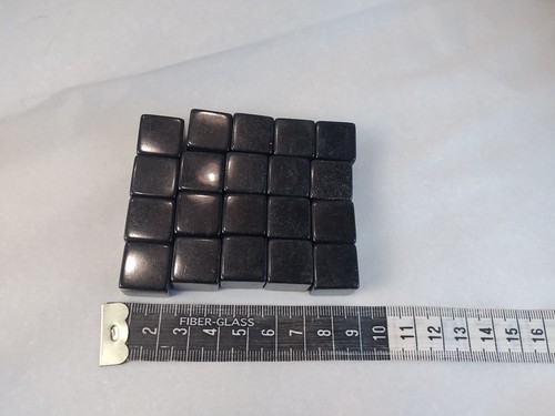 Catalin cubes opaque black - 20,