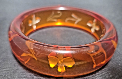 Rare vintage reverse carved - vintage,